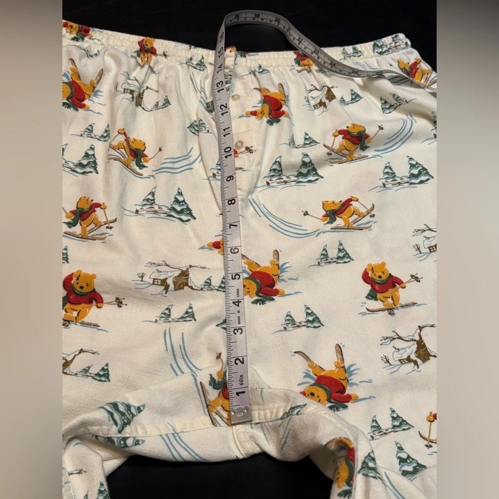 Winnie the Pooh size extra large pajama pants with a cute winter scene. - Picture 10 of 15